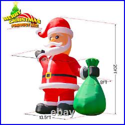 20/26/33/40FT Christmas Inflatable Santa Claus Outdoor Lawn Mall Yard Decoration