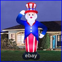 20' COLOSSAL UNCLE SAM Airblown Lighted Yard Inflatable