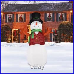 20 Ft COLOSSAL SNOWMAN Air blown Lighted Yard Inflatable