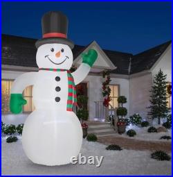 20' T COLOSSAL SNOWMAN With TOP HAT CHRISTMAS INFLATABLE BY GEMMY NIB