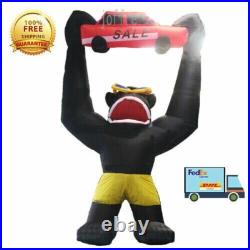 20ft Inflatable Advertising Giant Gorilla Holding A Car With Air Blower New