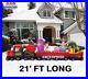 21′ Colosal Christmas Train with Santa Air Blown Inflatable Lighted Yard Decor