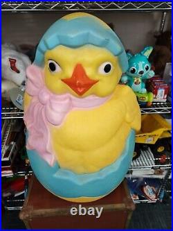 24 Vintage Easter Chick in Egg Blow Mold, Carolina Enterprises, Rare, HTF