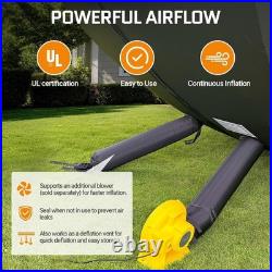 26FT Giant Inflatable Halloween Pumpkin Yard Decoration withBlower LED Black