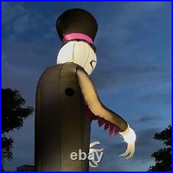 26Ft Premium Halloween Outdoor Inflatables Ghost Built-in LED Lights with Blower