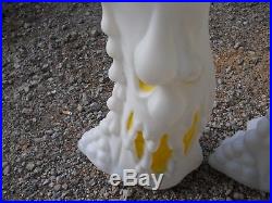 2 Halloween Blow Mold Melting Candles General Foam Vintage Plastic Yard Dec