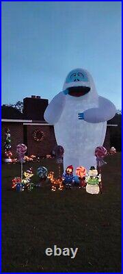 2-STORY! GIGANTIC 15-FT. BUMBLE THE SNOWMAN Airblown Rudolph's Lawn Display