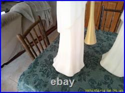 2 Tpi Angels W / Trumpets Christmas Blow Molds (both Working)