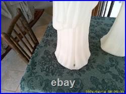 2 Tpi Angels W / Trumpets Christmas Blow Molds (both Working)