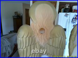 2 Tpi Angels W / Trumpets Christmas Blow Molds (both Working)