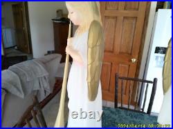 2 Tpi Angels W / Trumpets Christmas Blow Molds (both Working)