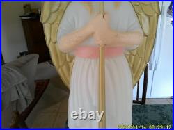 2 Tpi Angels W / Trumpets Christmas Blow Molds (both Working)