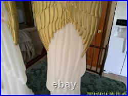 2 Tpi Angels W / Trumpets Christmas Blow Molds (both Working)
