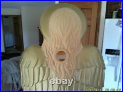 2 Tpi Angels W / Trumpets Christmas Blow Molds (both Working)