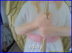 2 Tpi Angels W / Trumpets Christmas Blow Molds (both Working)