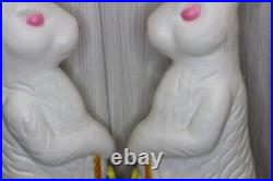 2-Vintage 1993 31 Union Don Featherstone Easter Rabbit / Bunny Blow Mold