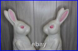 2-Vintage 1993 31 Union Don Featherstone Easter Rabbit / Bunny Blow Mold