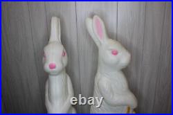 2-Vintage 1993 31 Union Don Featherstone Easter Rabbit / Bunny Blow Mold