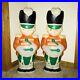 2 Vintage Drummer Boy Soldier Lighted Blow Mold Christmas