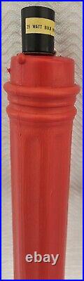 2 Vintage Empire Blow Mold Light Up Christmas Lantern Flame Lamp Post Candle 39