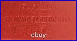 2 Vintage Empire Blow Mold Light Up Christmas Lantern Flame Lamp Post Candle 39