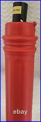2 Vintage Empire Blow Mold Light Up Christmas Lantern Flame Lamp Post Candle 39