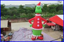30FT Inflatable Grinch Christmas Xmas Holiday Decoration WithFan In Stock in U. S