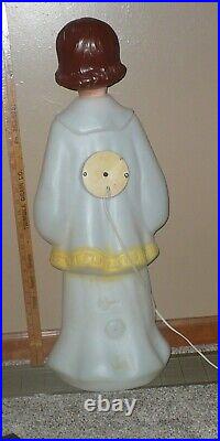 30 Empire Christmas Caroler Choir Chorus Singing GIRL Blow Mold Vintage