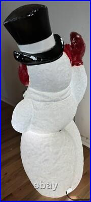 30 Vintage Dapol Lighted Merry Christmas Shovel Snowman Frosty Blow Mold 30 Vintage Dapol Lighted Merry Christmas Shovel Snowman Frosty Blow Mold