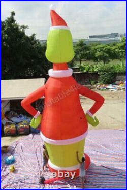 30ft Inflatable Grinch + 15ft Max The Dog Holiday Decoration with Fan and Lights