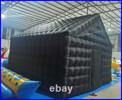 333313 ft Black Large Inflatable Tent Cube Portable Booth Nightclub Outdoor