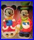 33 1/2 DISNEY-Mickey and Minnie Mouse Blow Molds Christmas Santas Best- Vintage
