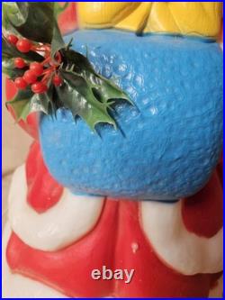 33 1/2 DISNEY-Mickey and Minnie Mouse Blow Molds Christmas Santas Best- Vintage