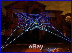 33' ULTRA GlowWeb Rope Spider Web Halloween House Giant Yard Prop Decoration
