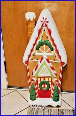 36 Christmas Blow Mold Light Up Colorful Gingerbread House New 3 foot