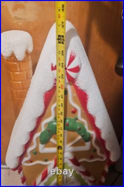 36 Christmas Blow Mold Light Up Colorful Gingerbread House New 3 foot