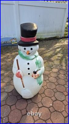 38 Vintage Empire Snowman Carrot Nose Blow Mold 38 Vintage Empire Snowman Carrot Nose Blow Mold