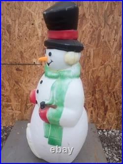 38 Vintage Empire Snowman Carrot Nose Blow Mold Lighted Christmas