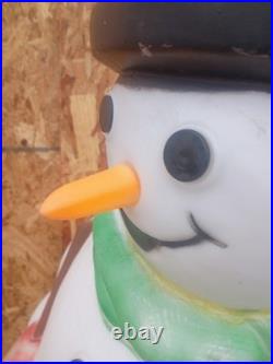 38 Vintage Empire Snowman Carrot Nose Blow Mold Lighted Christmas