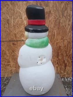 38 Vintage Empire Snowman Carrot Nose Blow Mold Lighted Christmas