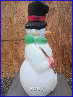 38 Vintage Empire Snowman Carrot Nose Blow Mold Lighted Christmas
