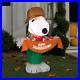 3.5 Feet H Self Inflatable Airblown Snoopy as Scarecrow-SM-Peanuts Lights up