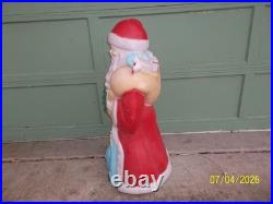 40 Rare Empire Old World Father Time Santa Blow Mold WORKS