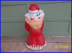 40 Rare Empire Old World Father Time Santa Blow Mold WORKS