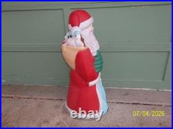 40 Rare Empire Old World Father Time Santa Blow Mold WORKS