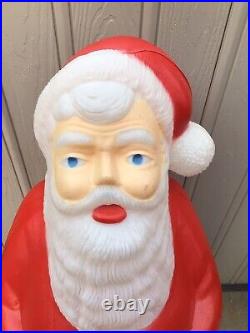 40 Vintage TPI Lighted Blow Mold Santa Claus