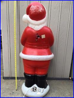40 Vintage TPI Lighted Blow Mold Santa Claus