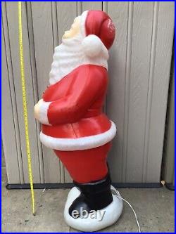40 Vintage TPI Lighted Blow Mold Santa Claus