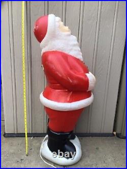 40 Vintage TPI Lighted Blow Mold Santa Claus