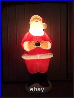 40 Vintage TPI Lighted Blow Mold Santa Claus